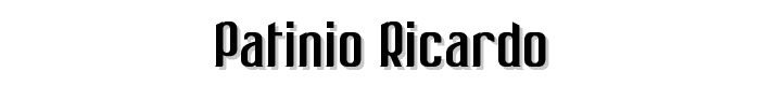 Patinio Ricardo font